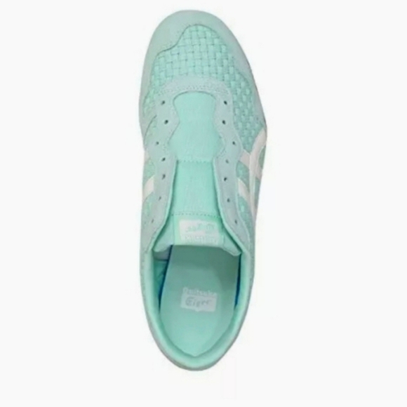NEW Asics Japan Onitsuka Tiger SERRANO SLIP-ON D877N Mist green cream Women 6.5 - Picture 10 of 10
